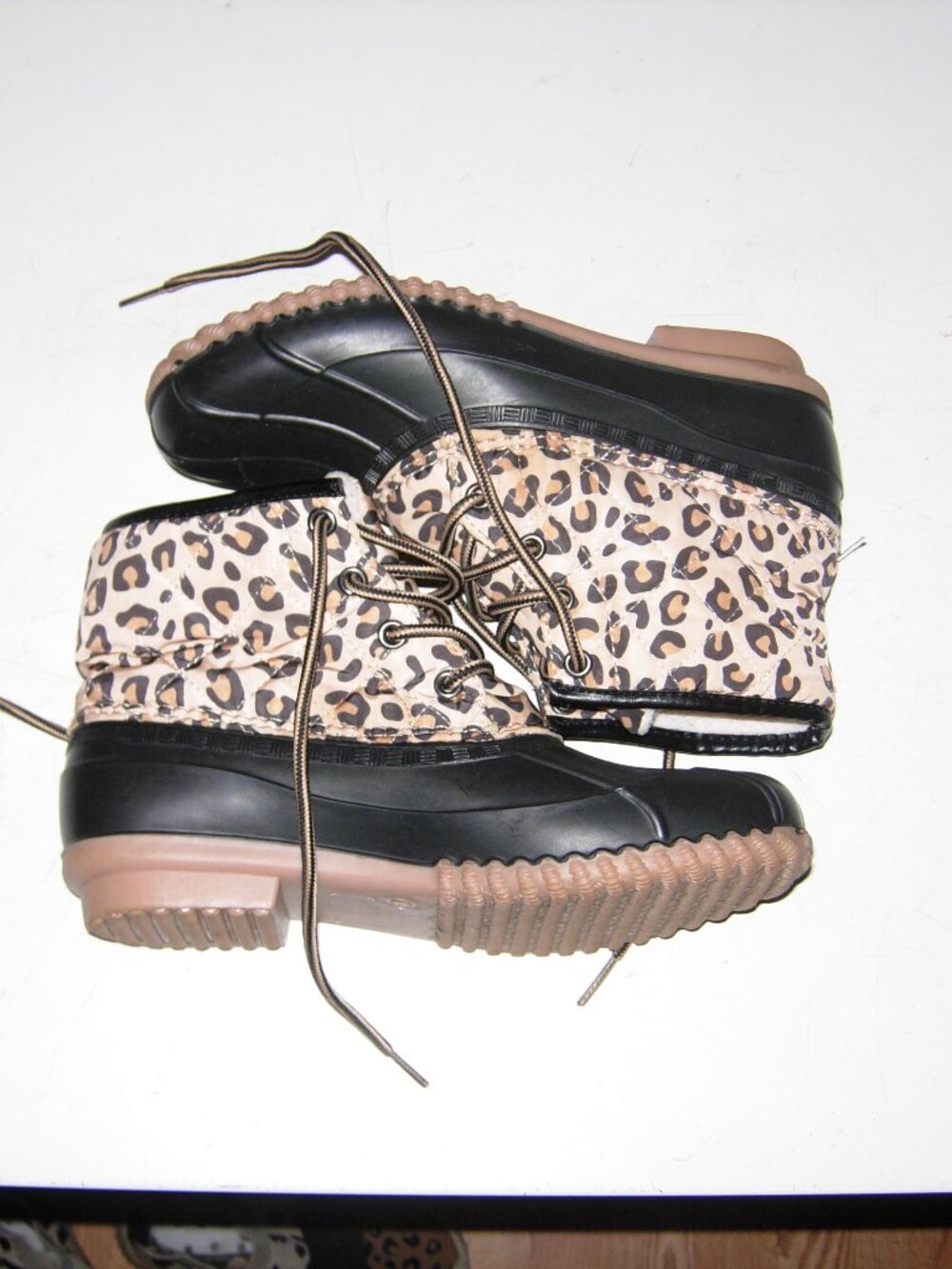 93 Vintage Cheetah Andy Rain Boots 6